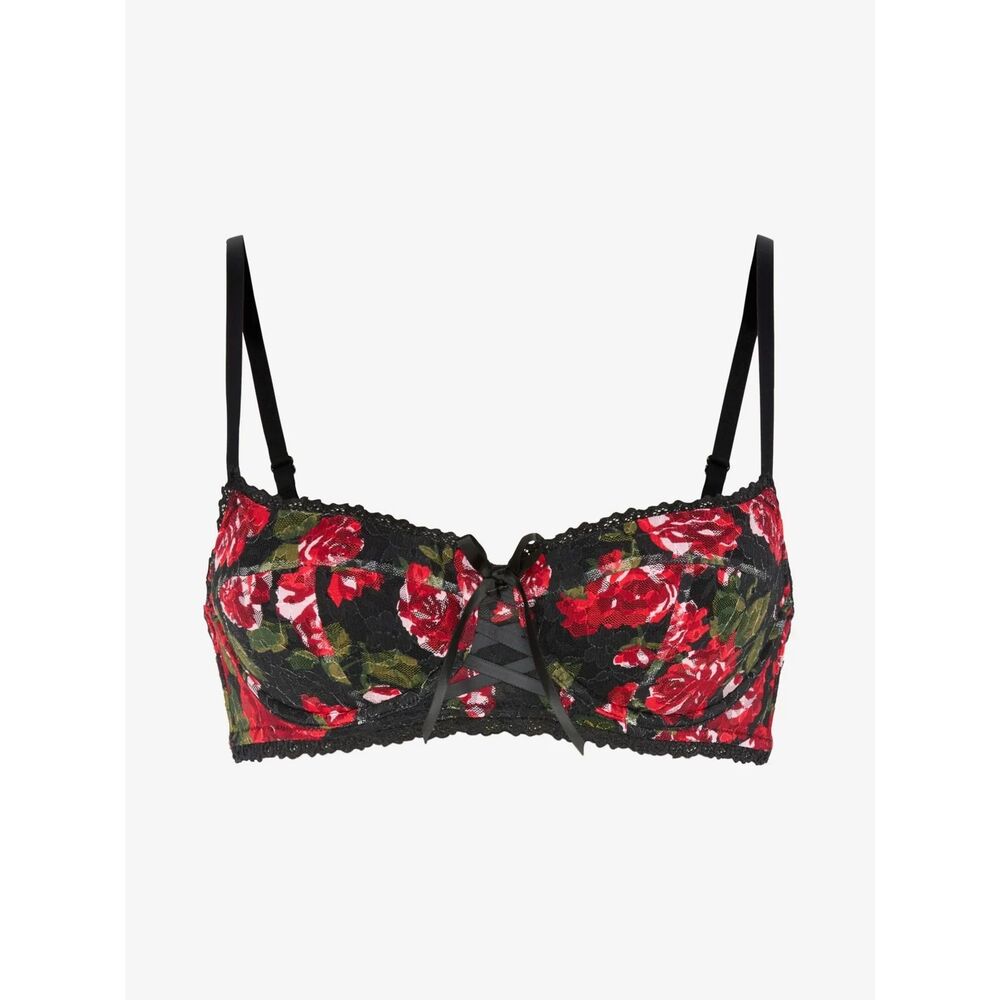 Savage X Fenty Sinful Rose Printed Lace Balconette Bra | 38D